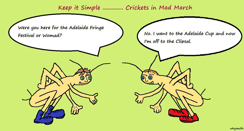 crickets in Mad March